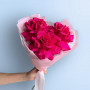 Букет из 3 розовых французских роз — вид 3
