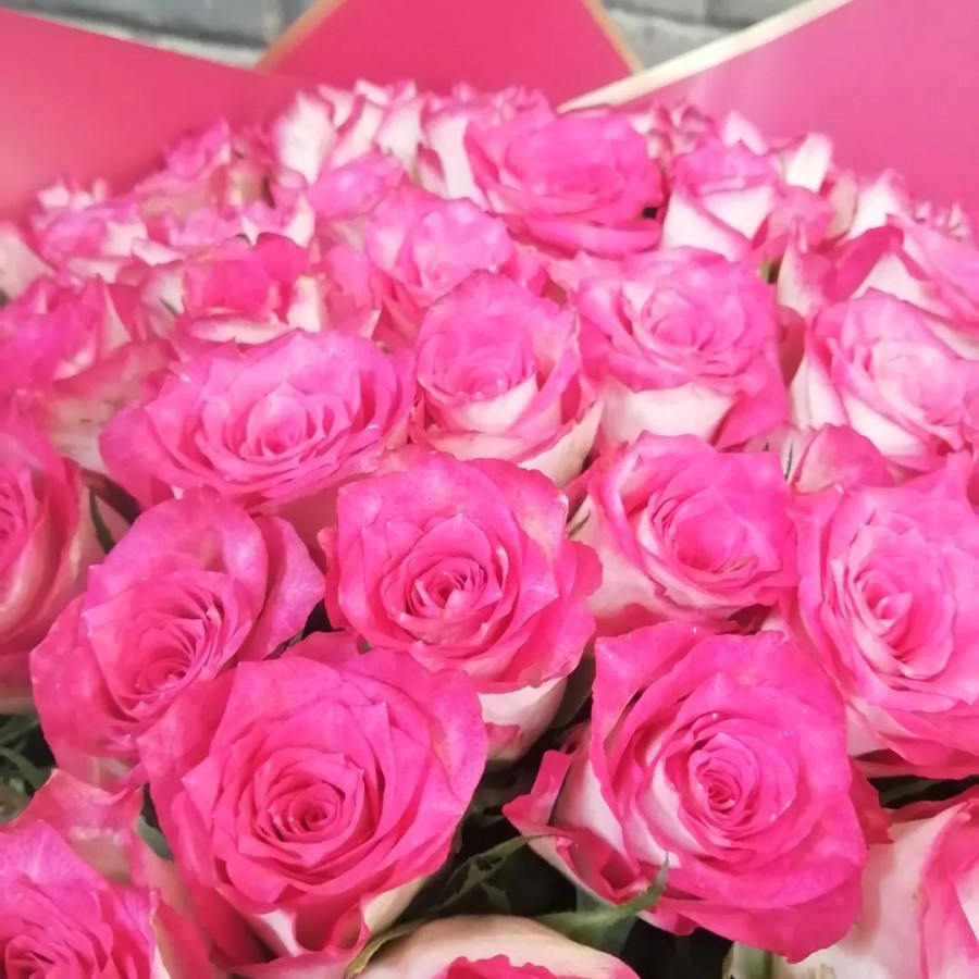 Букет из 51 бледно-розовой розы - фото 3