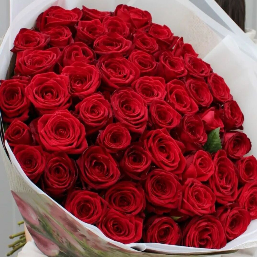 Букет из 51 красной розы - фото 2