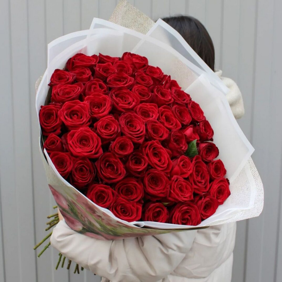 Букет из 51 красной розы - фото 3
